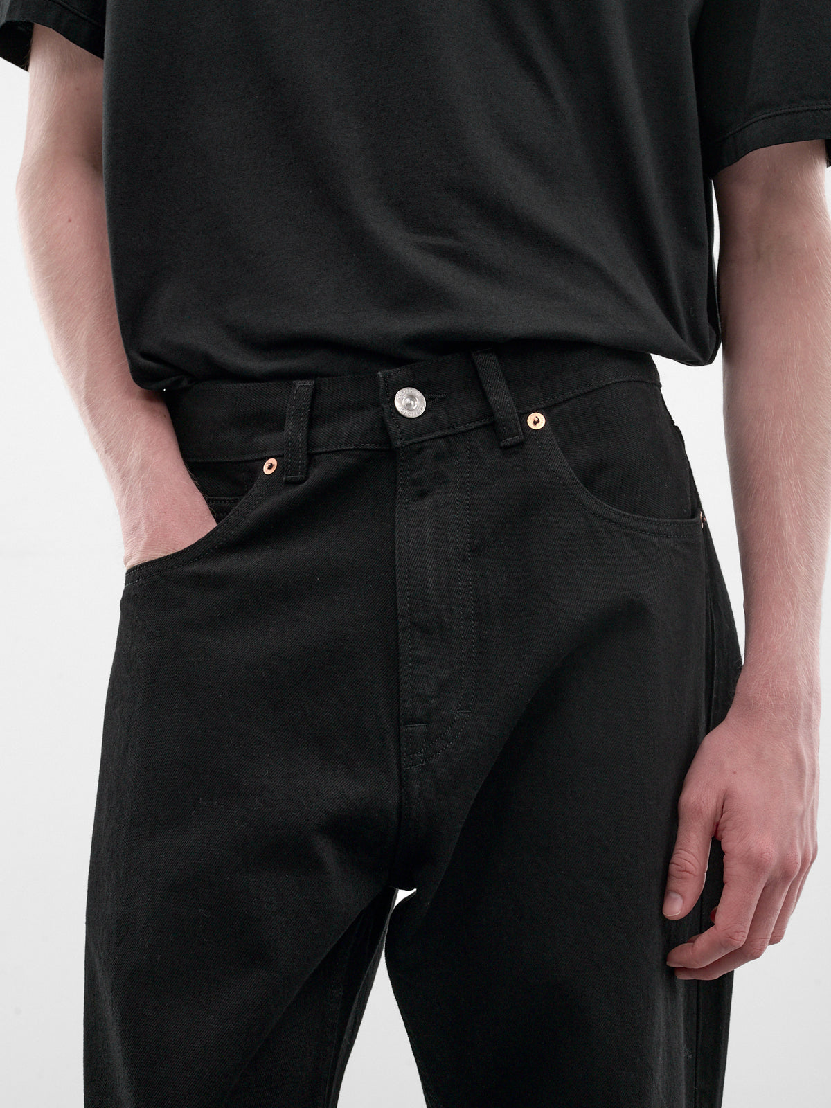 Black Selvedge Third Cut Jeans (M2255TCB-BLACK-SELVEDGE)