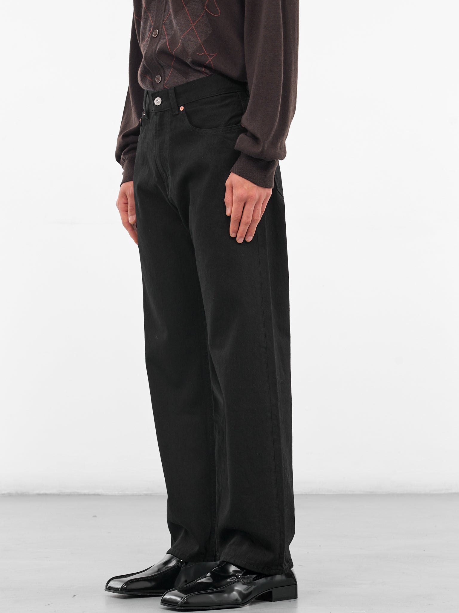 Black Selvedge Third Cut Jeans (M2255TCB-BLACK-SELVEDGE)