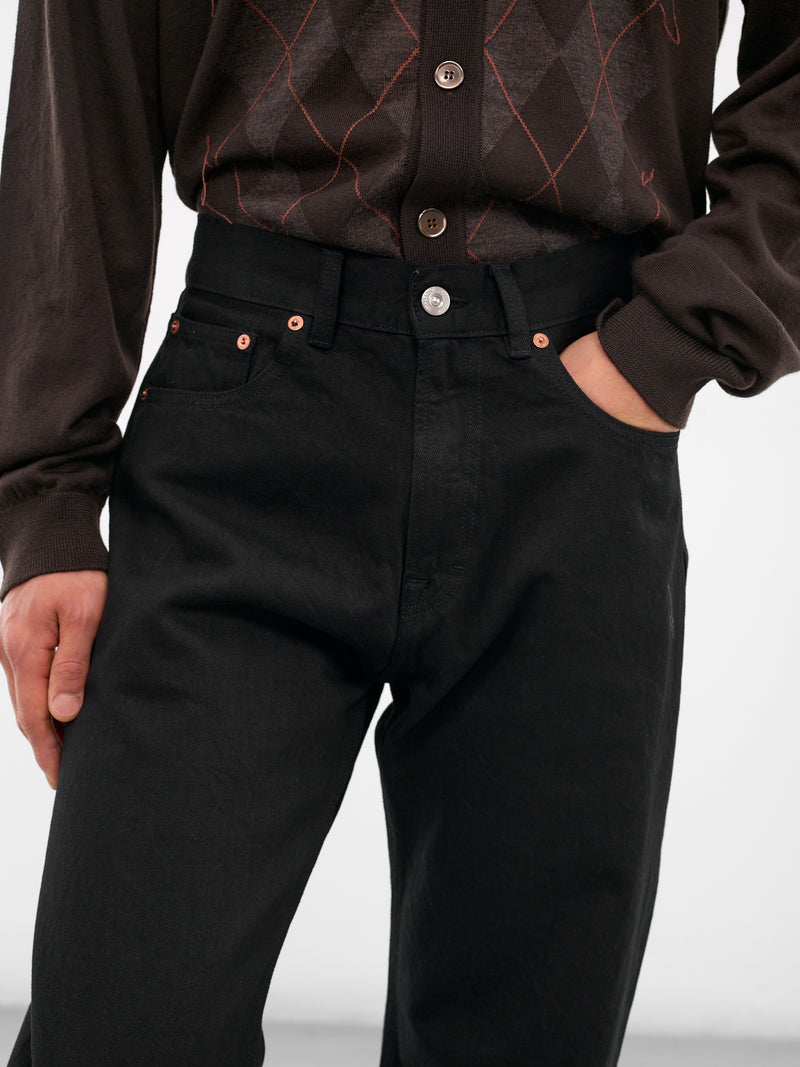 Black Selvedge Third Cut Jeans (M2255TCB-BLACK-SELVEDGE)