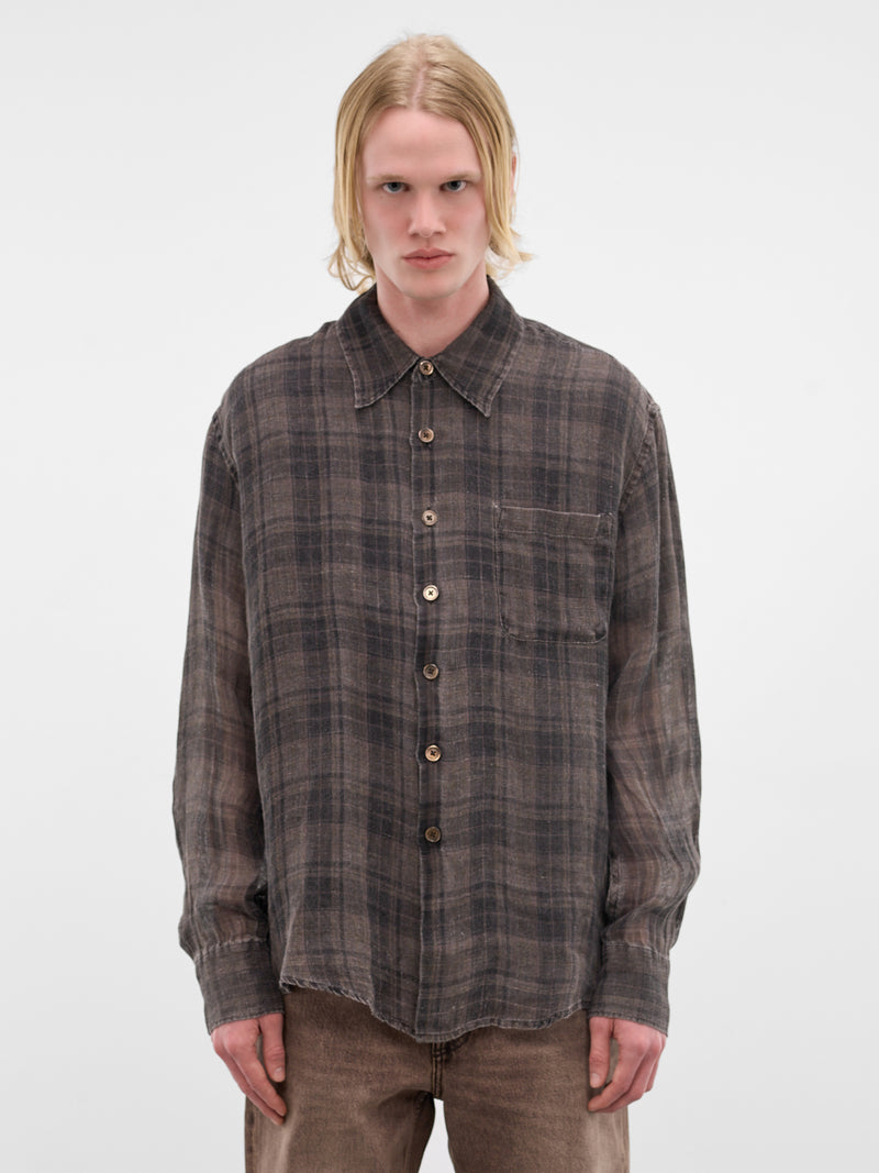 Penumbra Check Linen Above Shirt (M2262AP-PENUMBRA-CHECK)