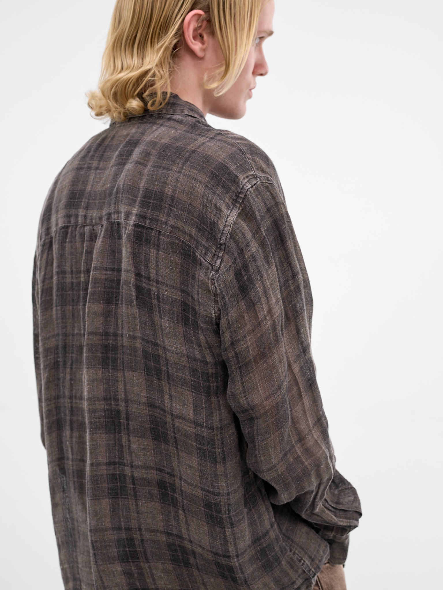 Penumbra Check Linen Above Shirt (M2262AP-PENUMBRA-CHECK)