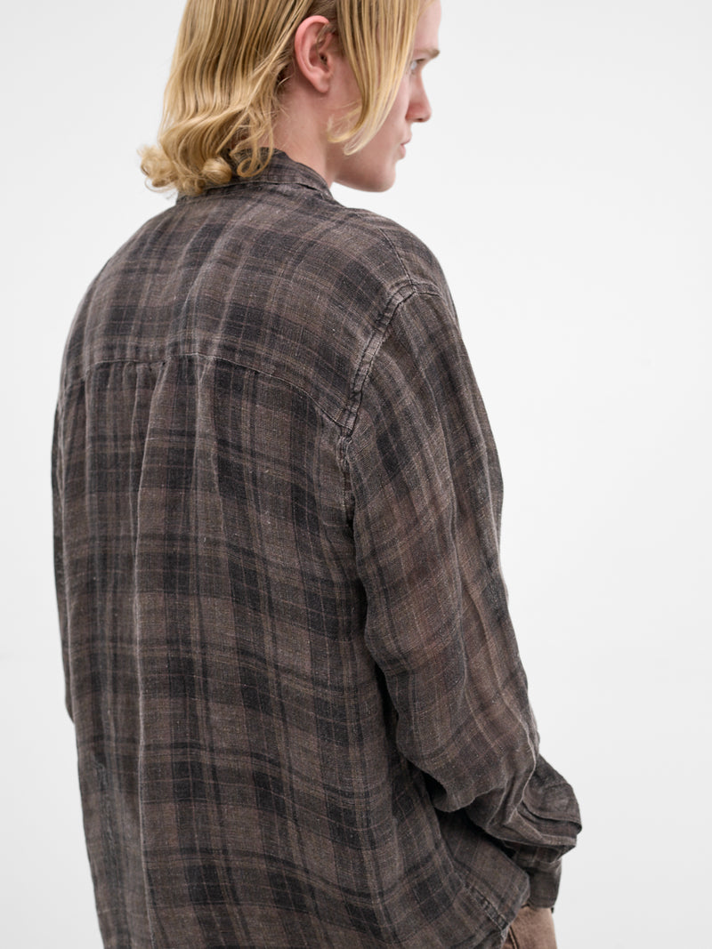 Penumbra Check Linen Above Shirt (M2262AP-PENUMBRA-CHECK)