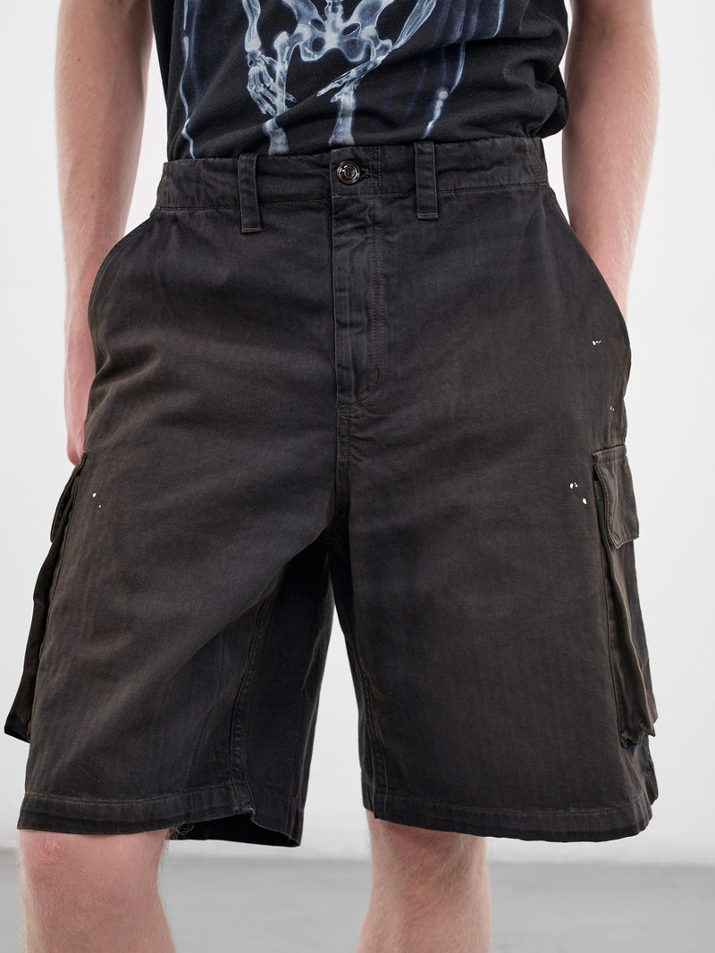 Vintage Finished Herringbone Mount Shorts (M2264MSJH-NEBULA-WASH-JUNGLE-H)