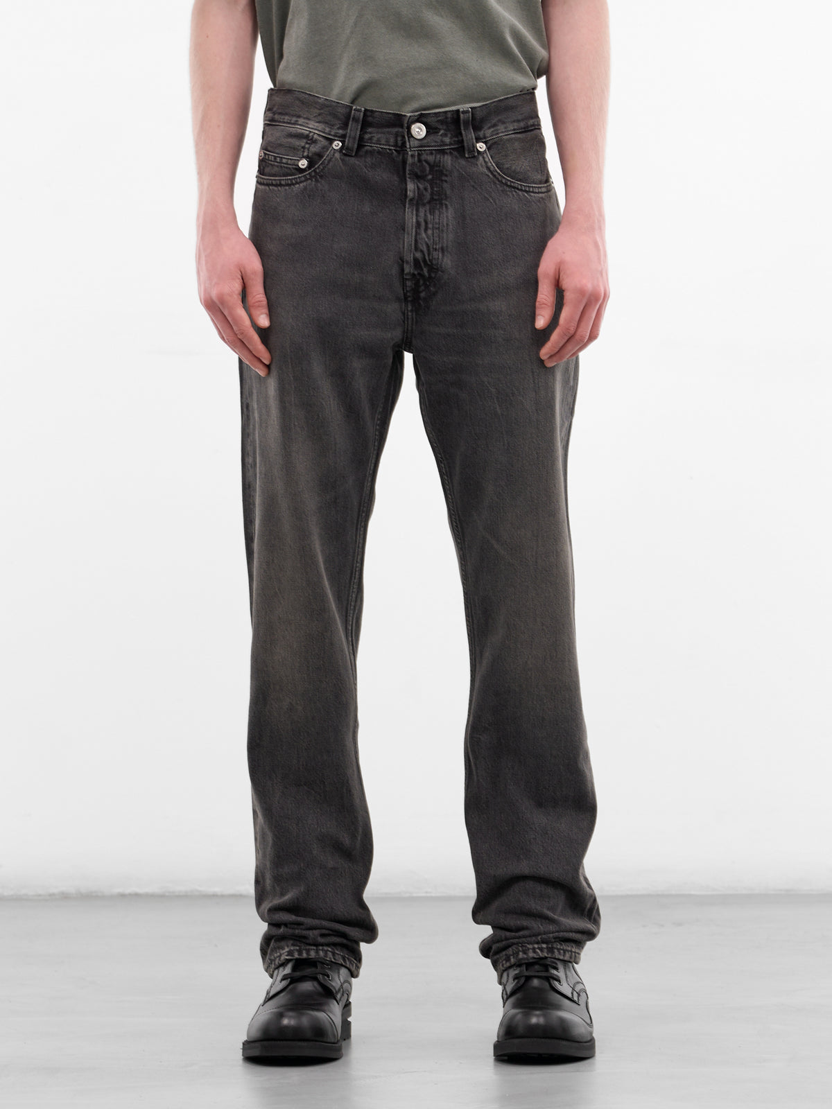 Graphite Straight First Cut Jeans (M2265FG-GRAPHITE-WAVE-SELVEDGE)
