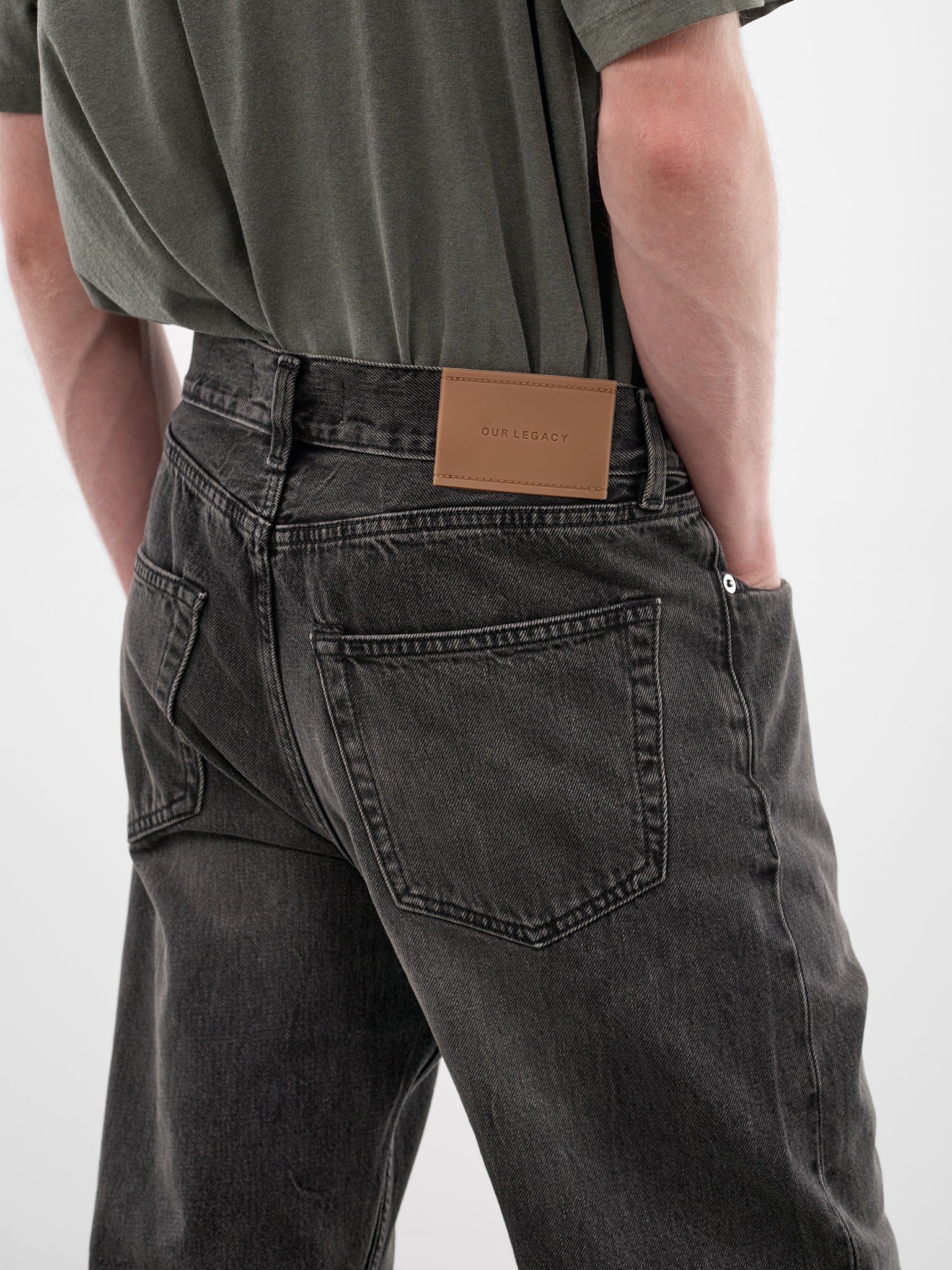 Graphite Straight First Cut Jeans (M2265FG-GRAPHITE-WAVE-SELVEDGE)