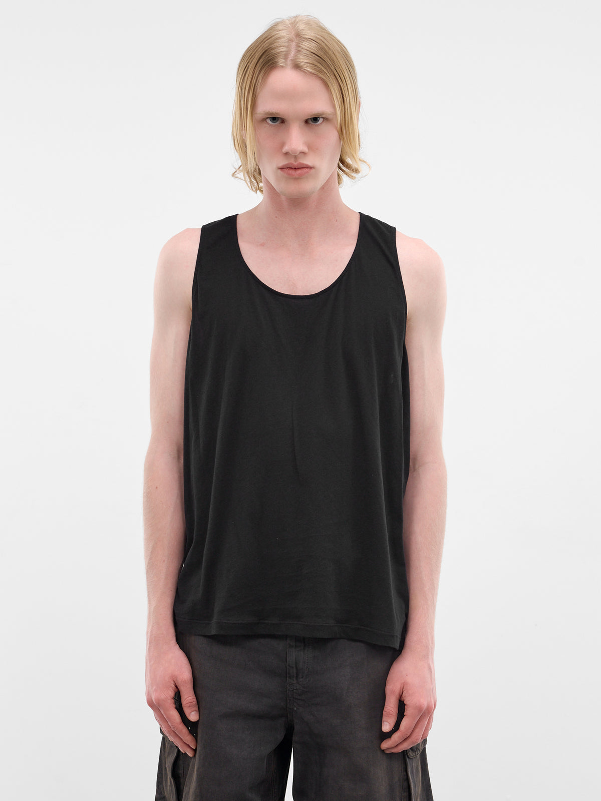 Black Airveil Cotton Athletic Tank (M2266AR-RAVEN-MIST-AIRVEIL)
