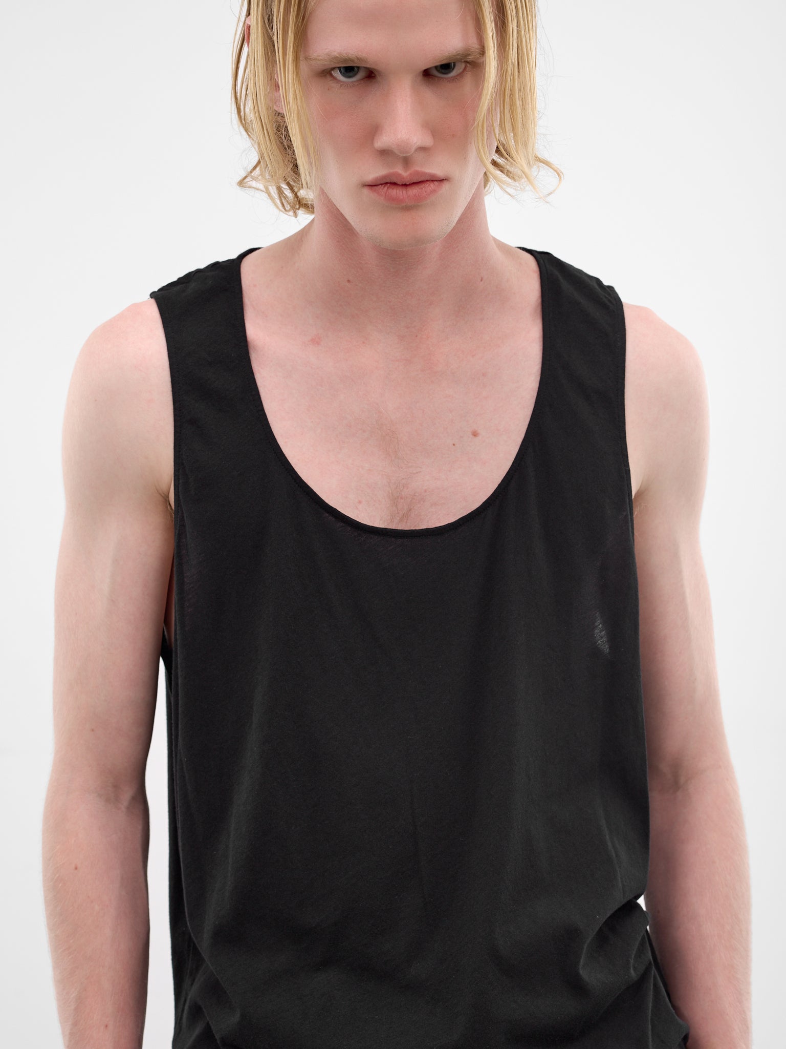 Black Airveil Cotton Athletic Tank (M2266AR-RAVEN-MIST-AIRVEIL)