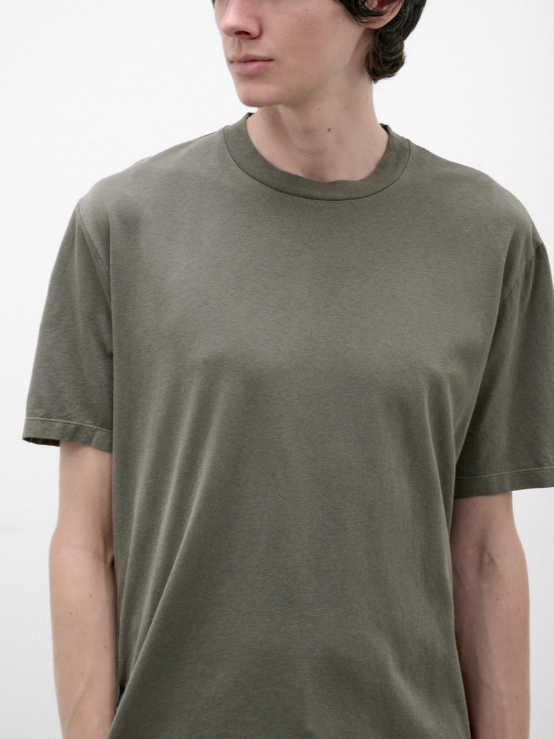 Worn Olive Cotton Boxy Tee (M2266BW-WORN-OLIVE)