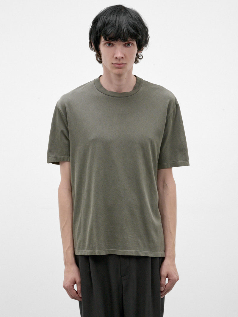 Worn Olive Cotton Boxy Tee (M2266BW-WORN-OLIVE)
