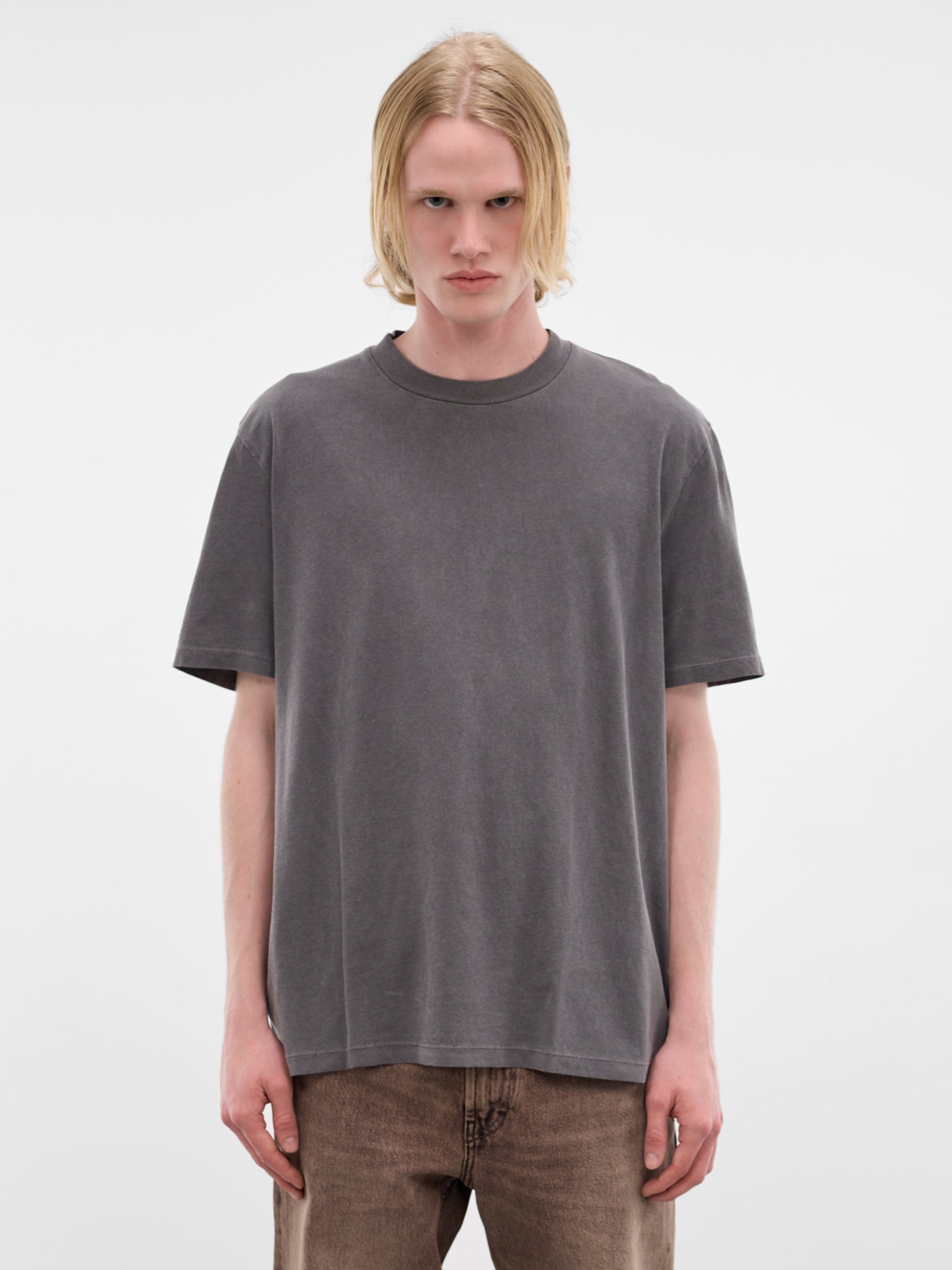 Worn Graphite Cotton Boxy Tee (M2266BWG-WORN-GRAPHITE)