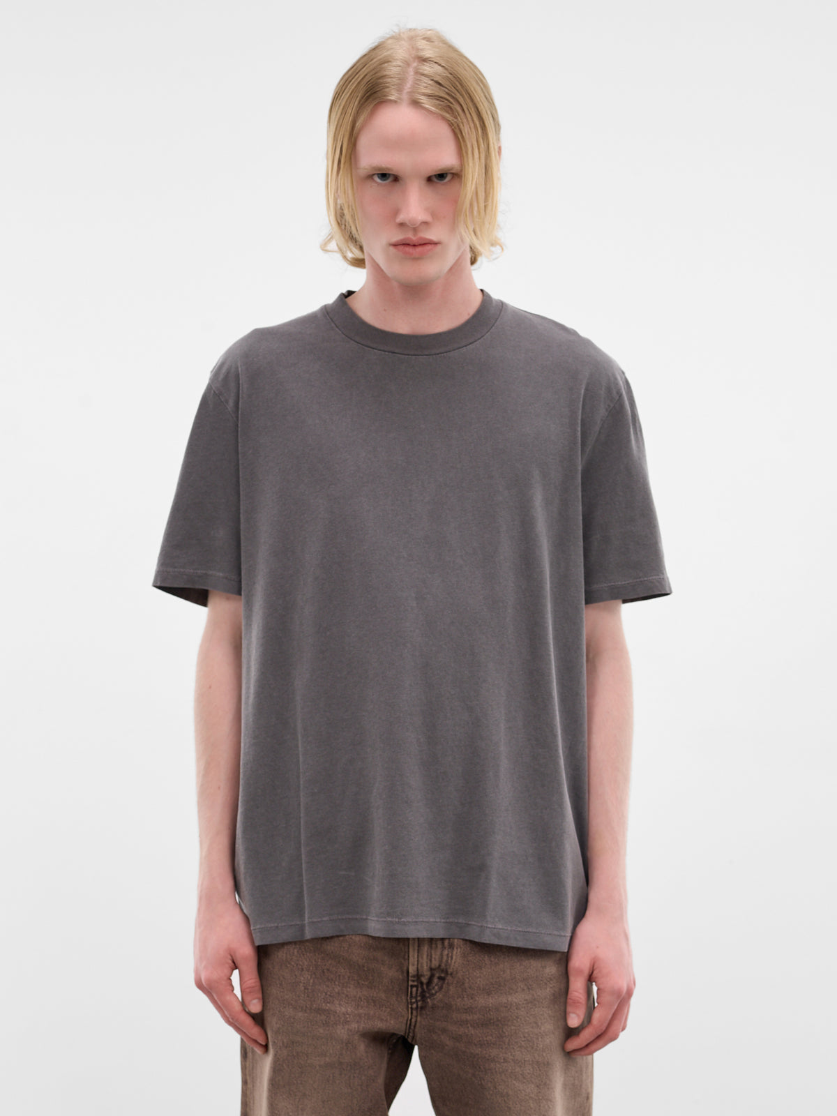 Worn Graphite Cotton Boxy Tee (M2266BWG-WORN-GRAPHITE)