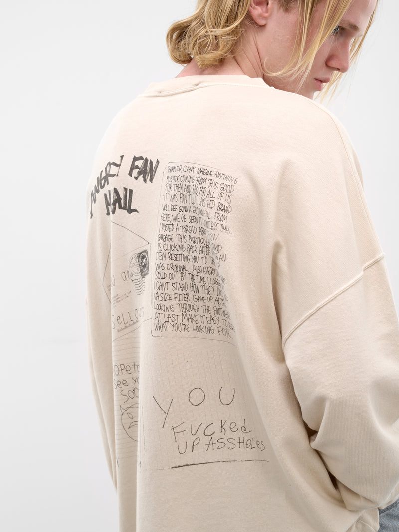 Angry Fan Mail Graphic Sweatshirt (M2266SA-ANGRY-FAN-MAIL-PRINT)