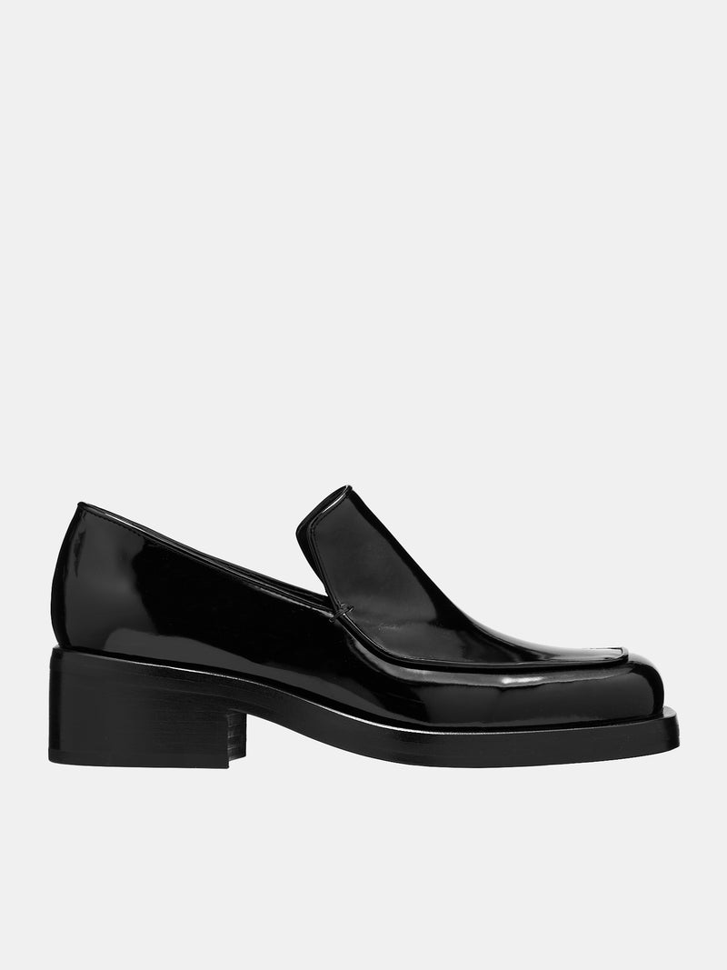 Patent Leather Loafers (M2310-ABBRASIVATO-NERO)
