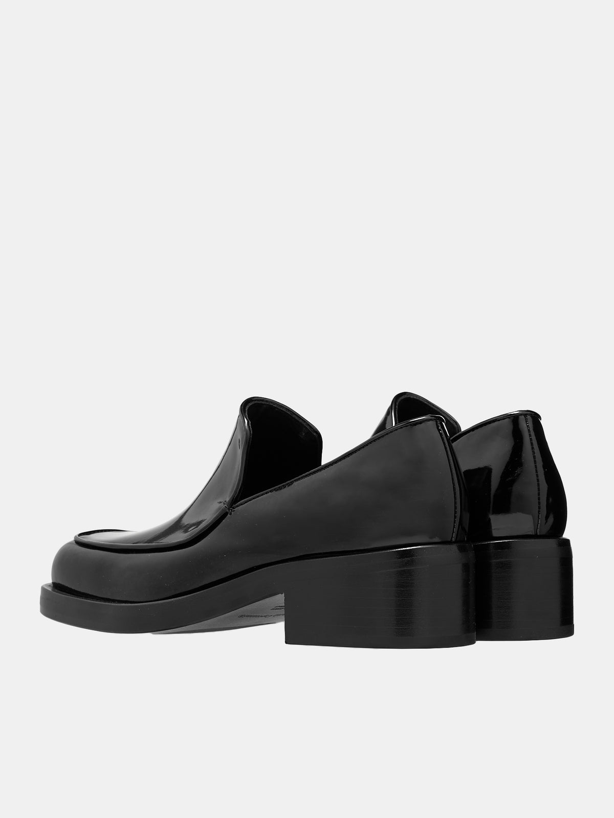 Patent Leather Loafers (M2310-ABBRASIVATO-NERO)