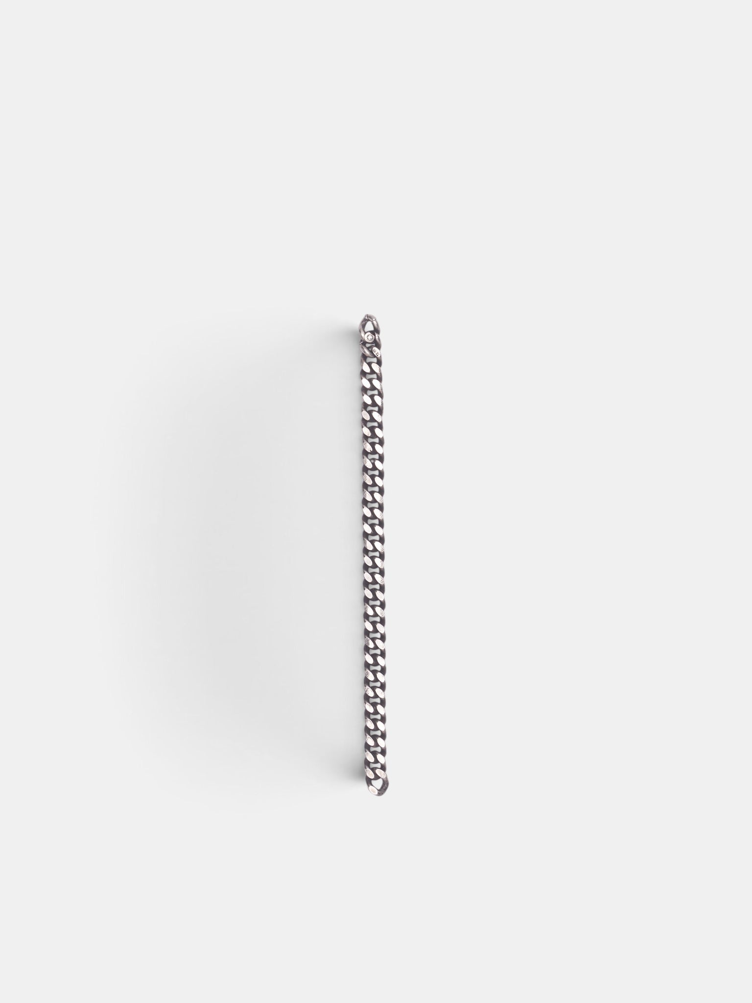 Silver Curb Chain Essence Bracelet (M2315-SILVER)