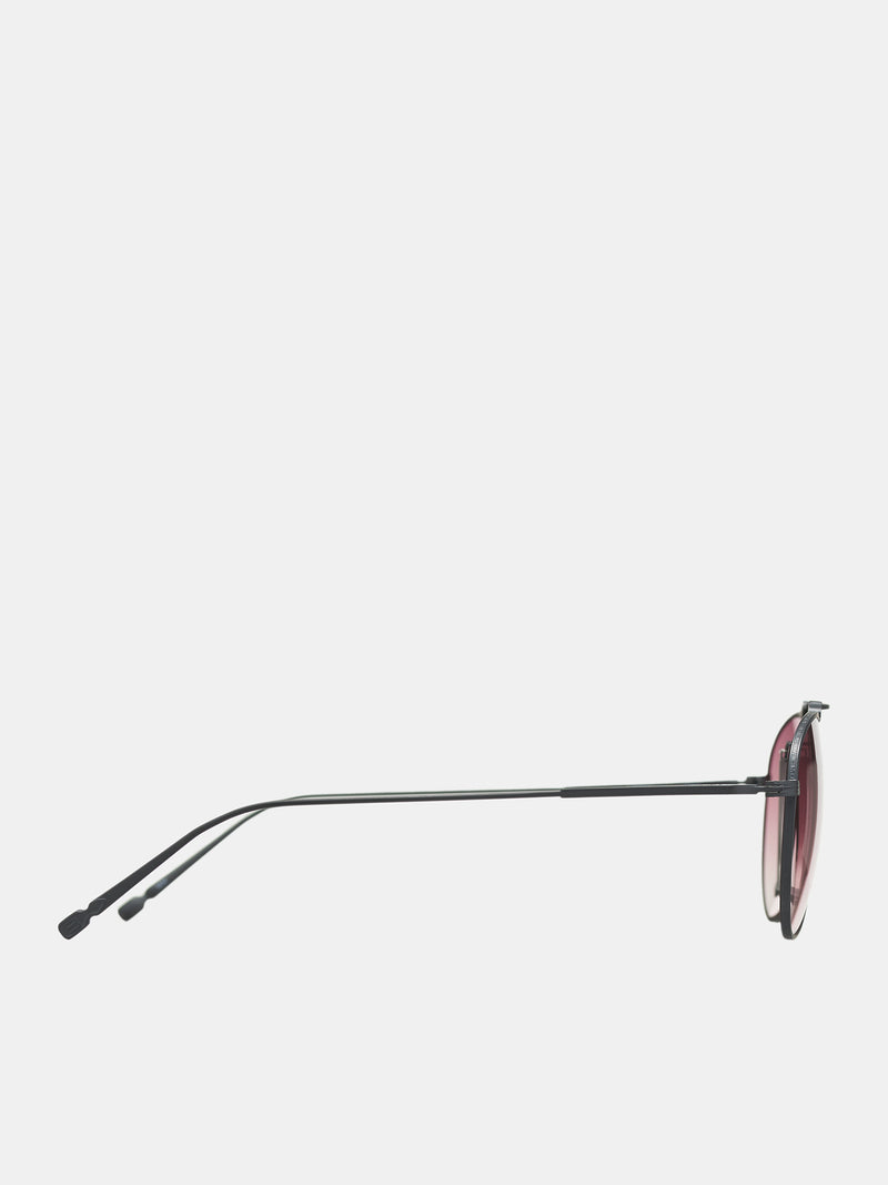 M3130 Aviator Sunglasses (M3130-SG-MBK-MATTE-BLACK-PINK)
