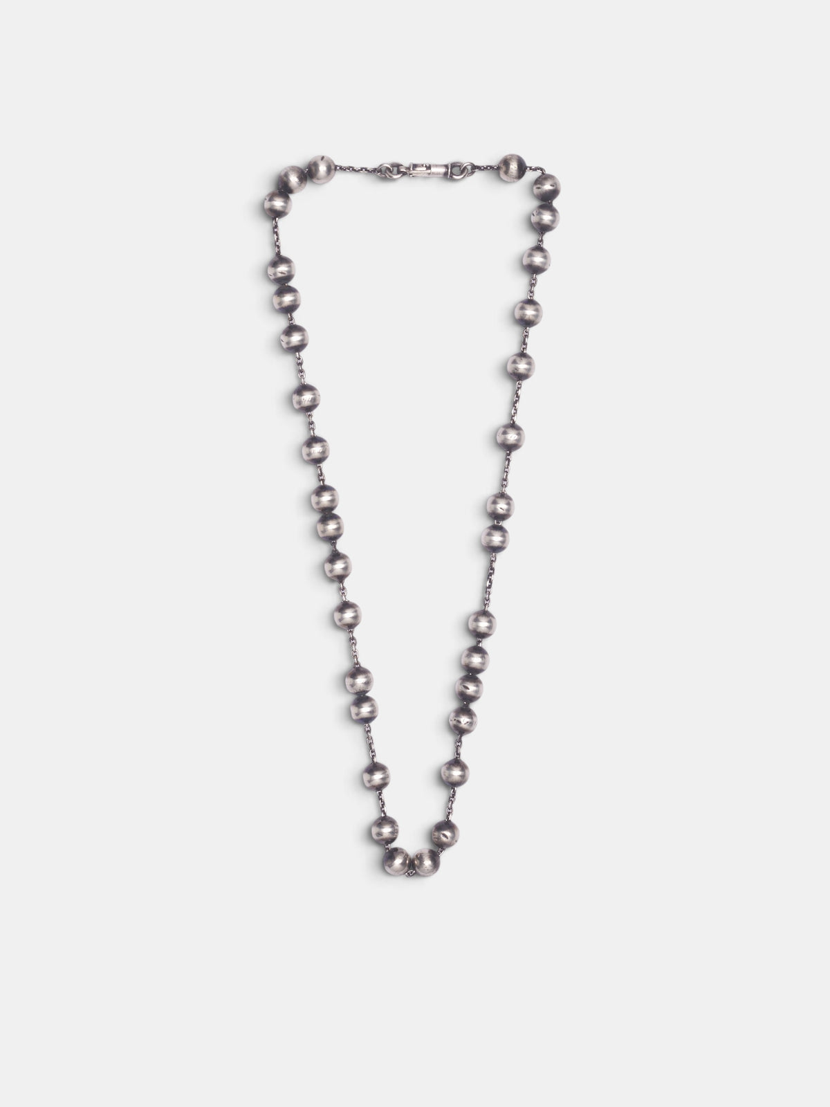 Silver Pearls Necklace (M3857-SILVER)