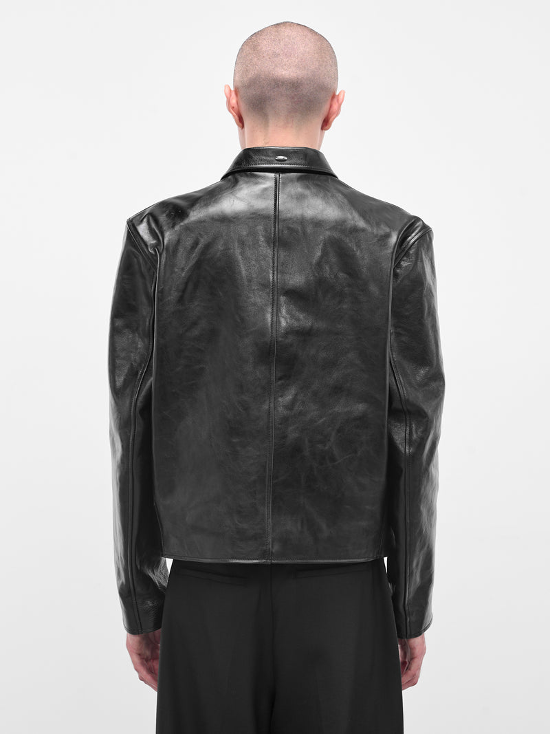 OUR LEGACY Leather Mini Jacket | H.Lorenzo - back