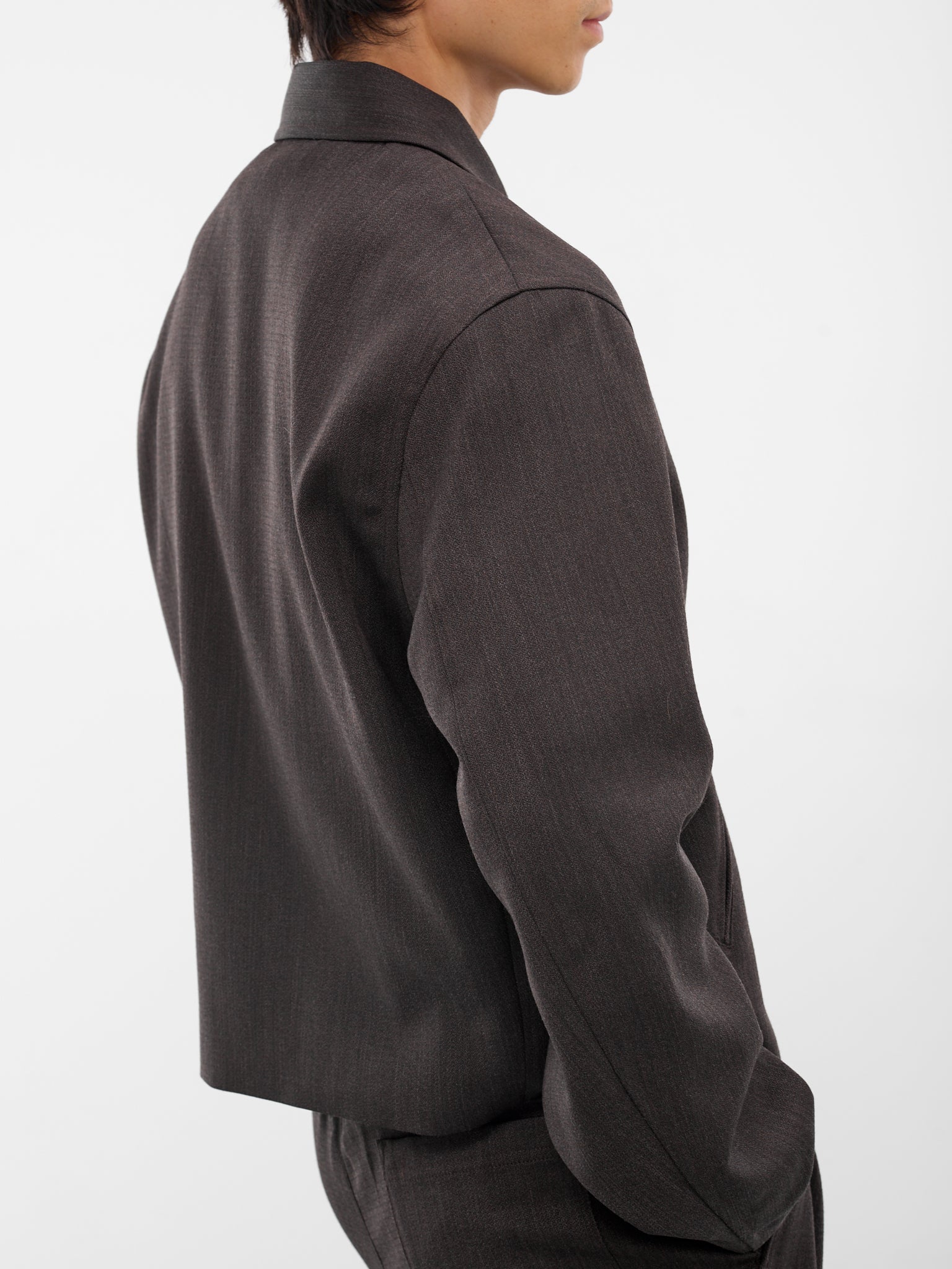 Brown Havana Boxy Zip Jacket (M4250MH-HAVANA-BROWN)