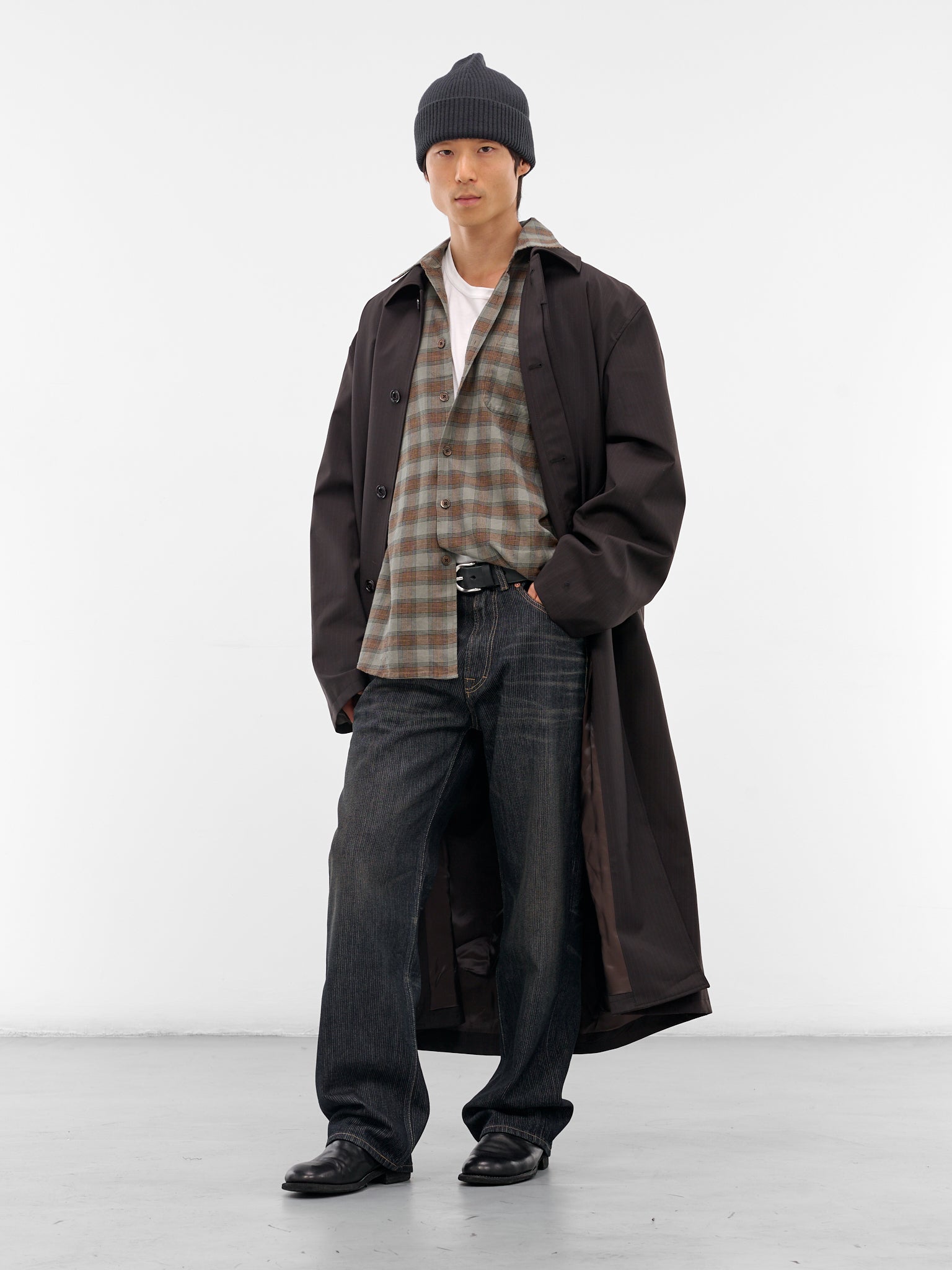 Churchill Stripe Long Oversized Coat (M4251CC-CHURCHILL-STRIPE)