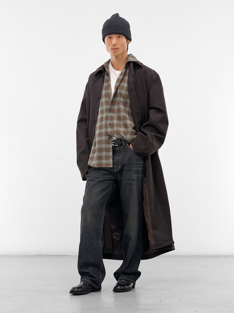 Churchill Stripe Long Oversized Coat (M4251CC-CHURCHILL-STRIPE)