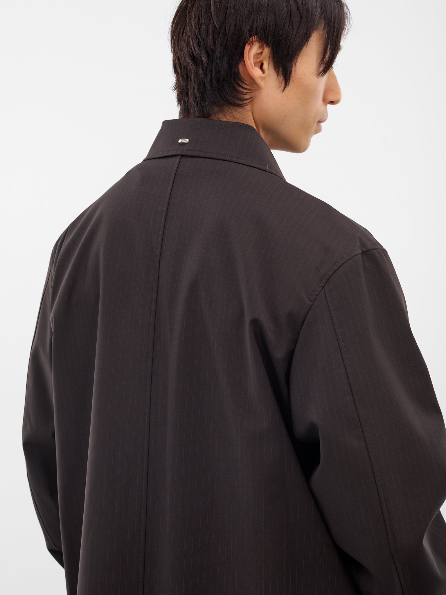 Churchill Stripe Long Oversized Coat (M4251CC-CHURCHILL-STRIPE)