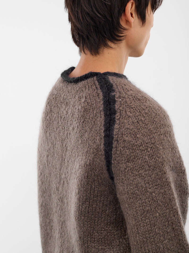 Mohair Rider Roundneck Sweater (M4253RS-STEEL-MOHAIR)