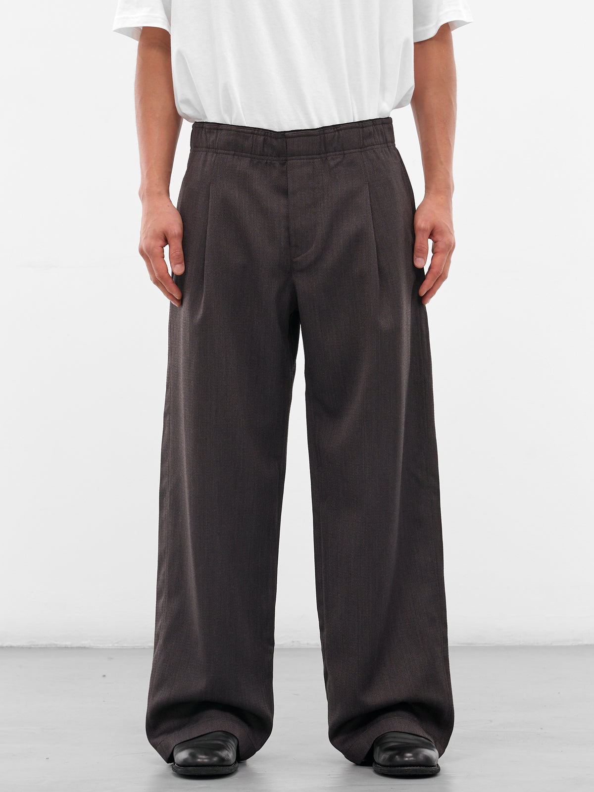 Brown Wool Havana Leisure Trousers (M4254LH-HAVANA-BROWN)