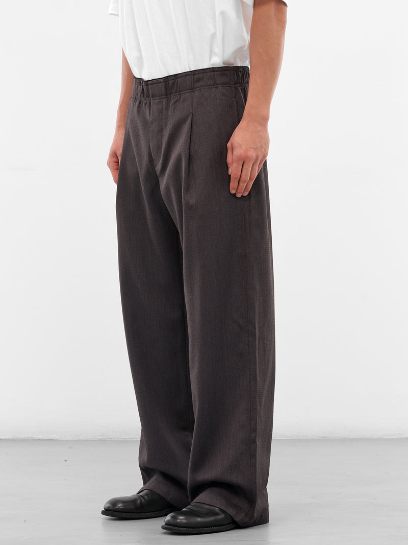 Brown Wool Havana Leisure Trousers (M4254LH-HAVANA-BROWN)