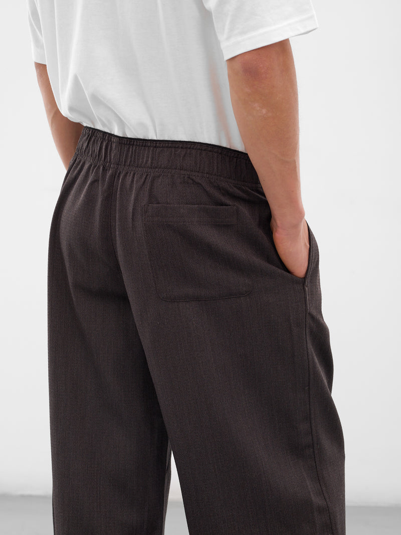 Brown Wool Havana Leisure Trousers (M4254LH-HAVANA-BROWN)