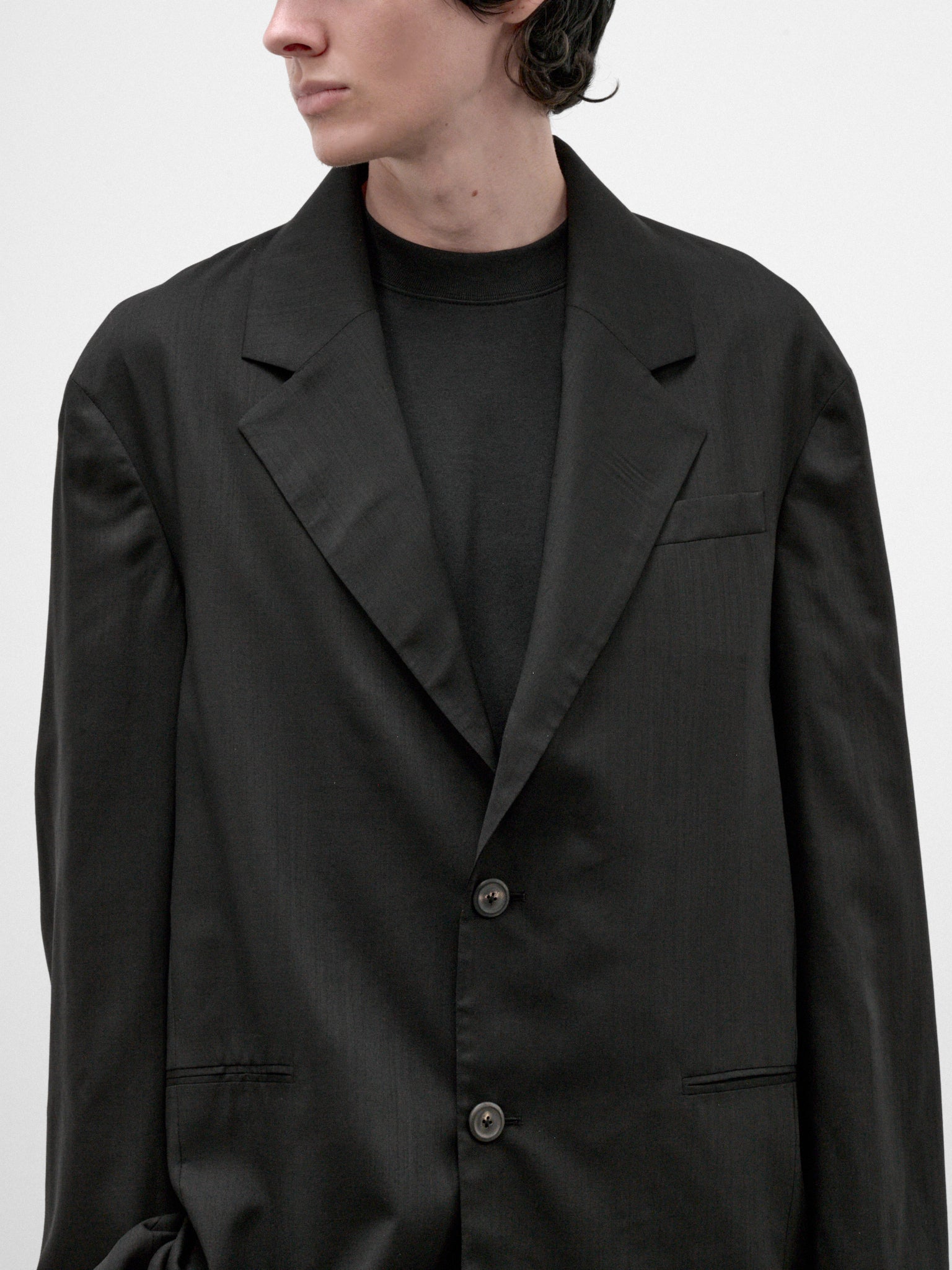 Black Wool Industry Blazer (M4260IVB-VOID-BLACK)