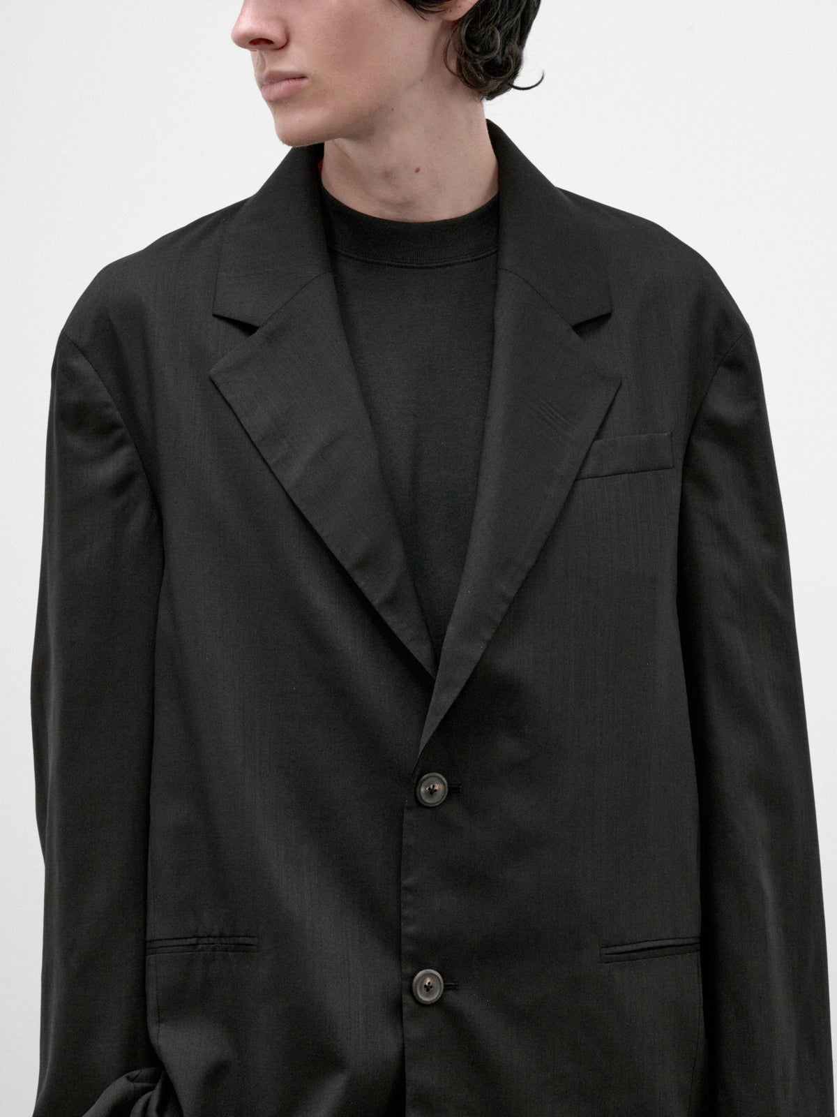 Black Wool Industry Blazer (M4260IVB-VOID-BLACK)