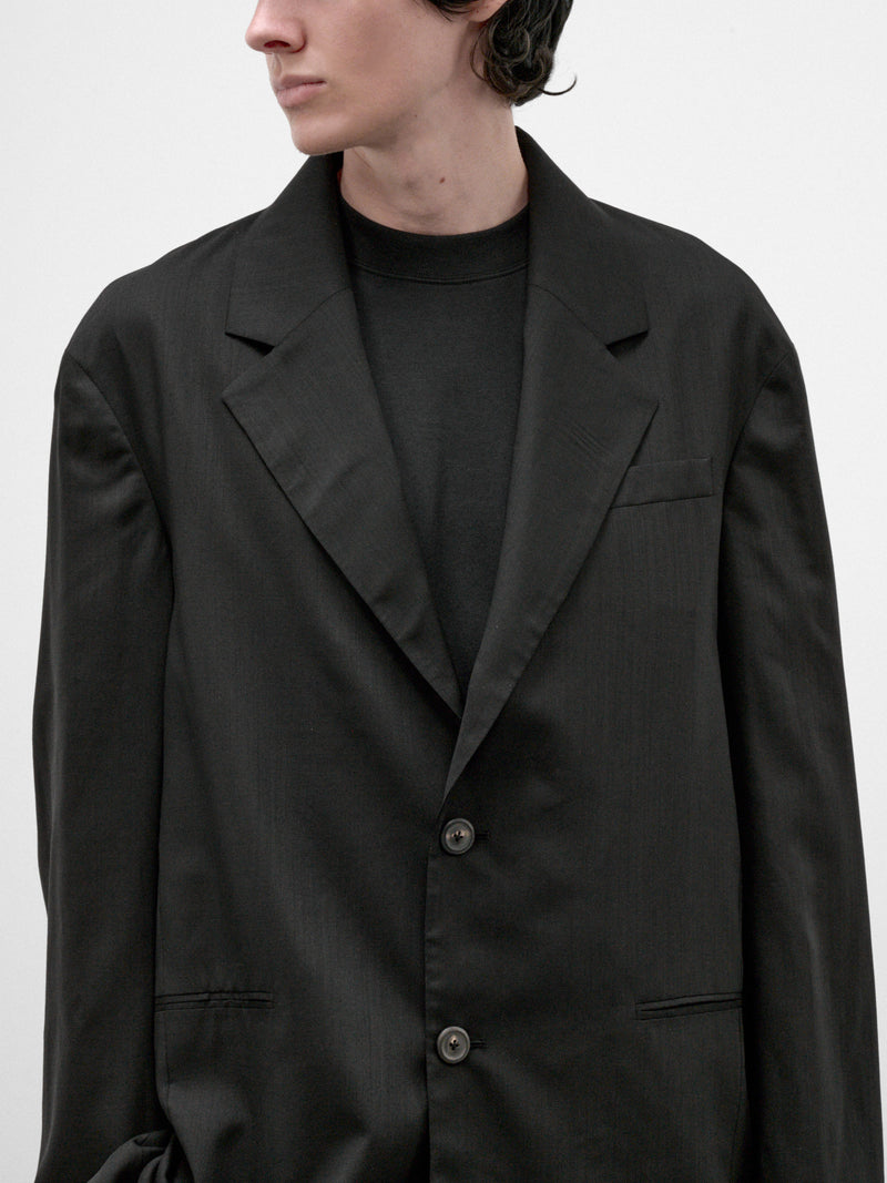 Black Wool Industry Blazer (M4260IVB-VOID-BLACK)