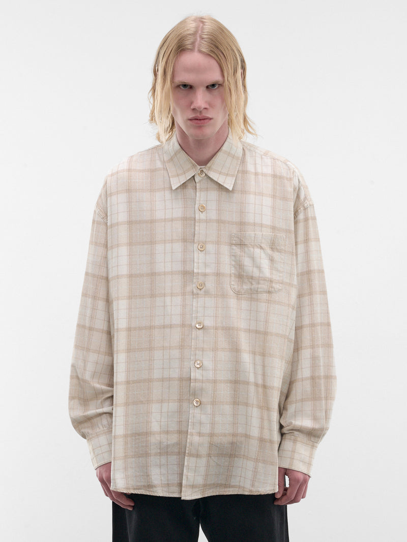 Beige Check Cotton Shirt (M4262BSC-STELLA-CHECK-PRINT)
