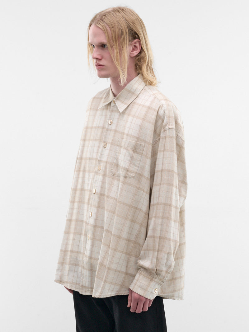Beige Check Cotton Shirt (M4262BSC-STELLA-CHECK-PRINT)