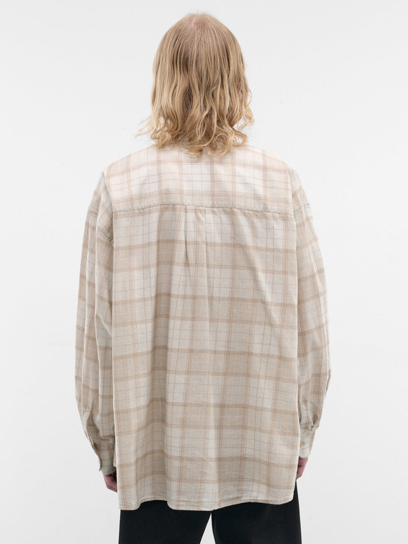 Beige Check Cotton Shirt (M4262BSC-STELLA-CHECK-PRINT)