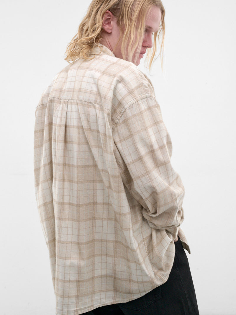 Beige Check Cotton Shirt (M4262BSC-STELLA-CHECK-PRINT)