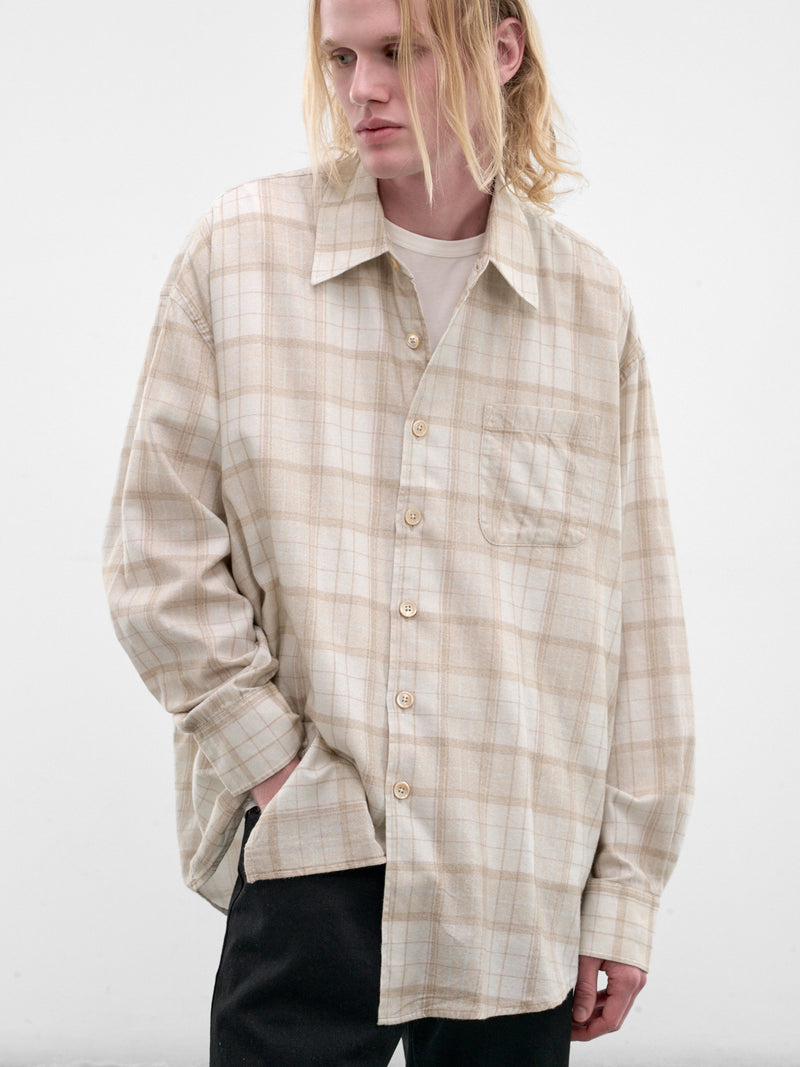 Beige Check Cotton Shirt (M4262BSC-STELLA-CHECK-PRINT)