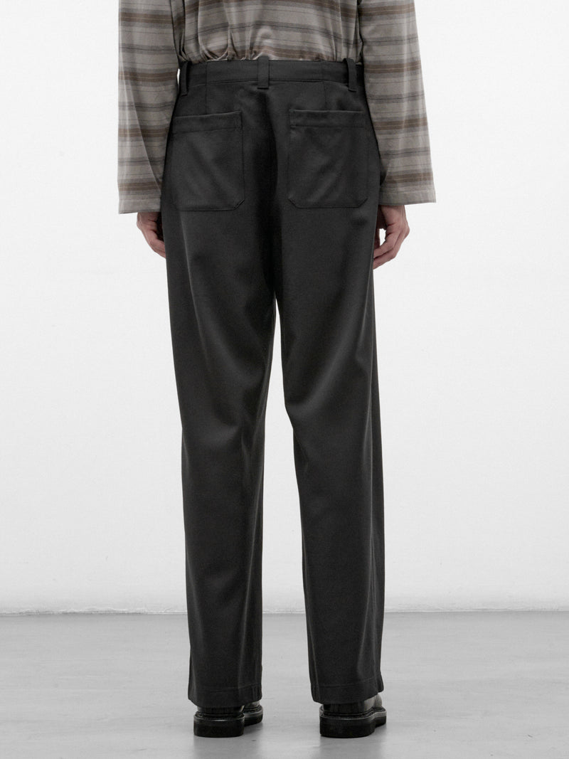Charcoal Wool Still Chino Trousers (M4264SCK-CHAR-KINETIC)