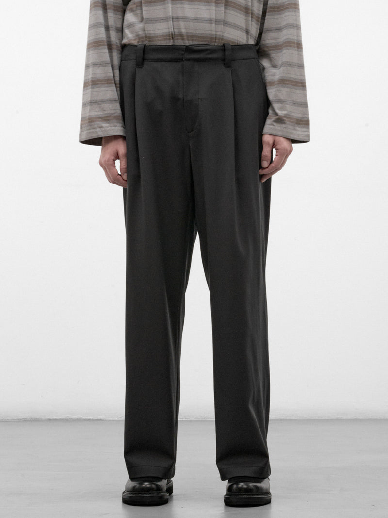 Charcoal Wool Still Chino Trousers (M4264SCK-CHAR-KINETIC)