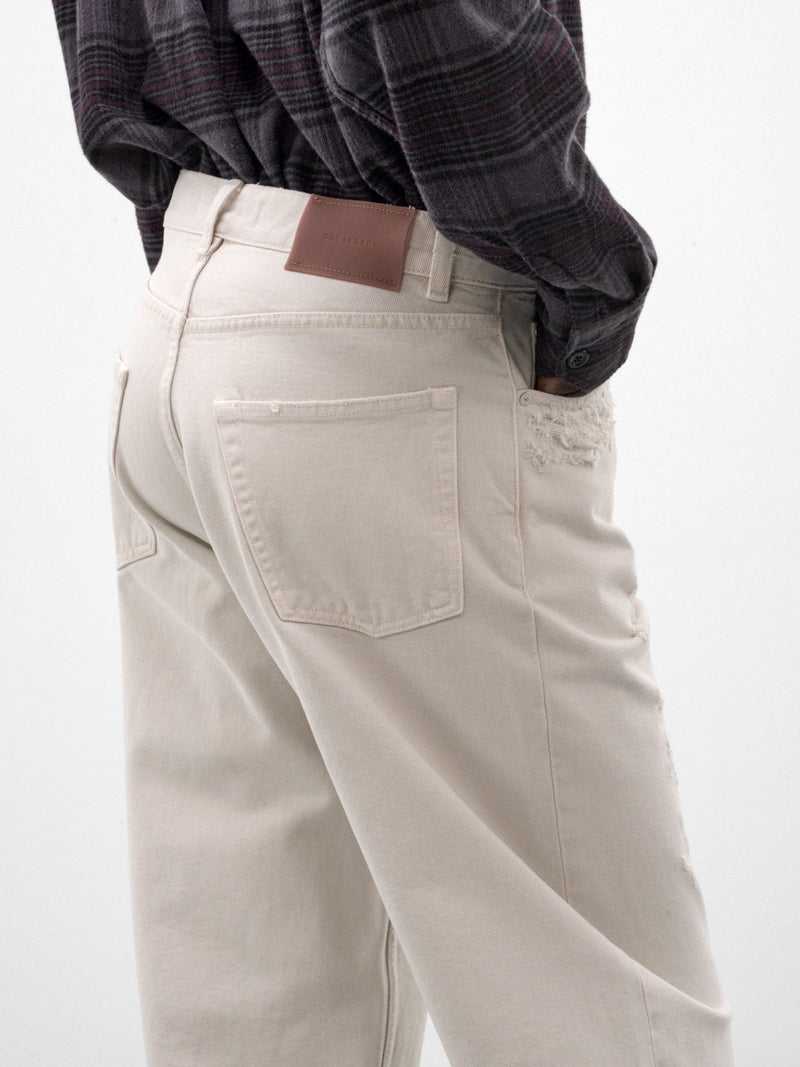 Chalk Vast Cut Trousers (M4265VO-OLD-CHALK-WASH)