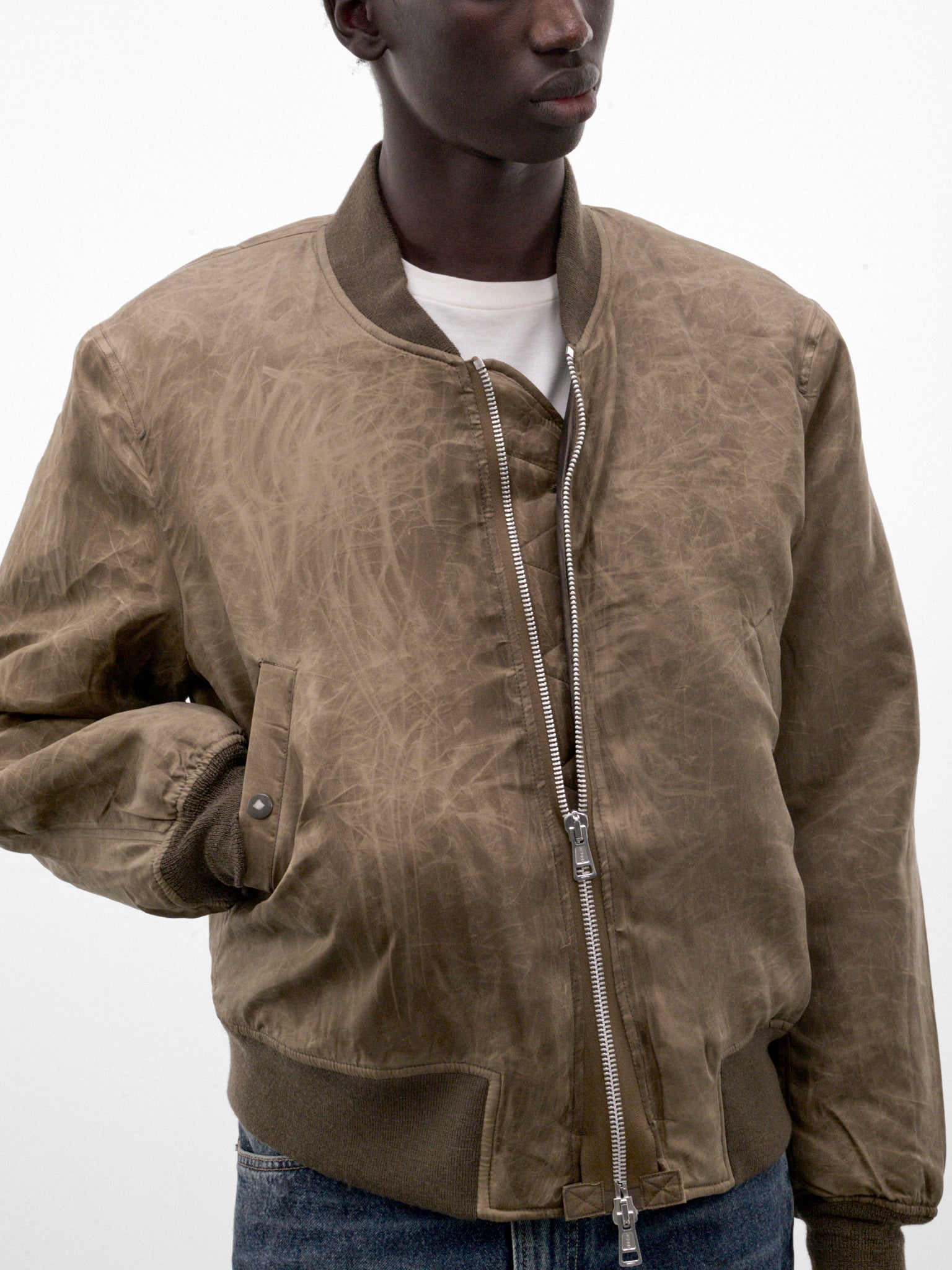 Marsh Khaki Wax Dipped Bomber (M4268MMK-MARSH-KHAKI-WAX-DIPPE)