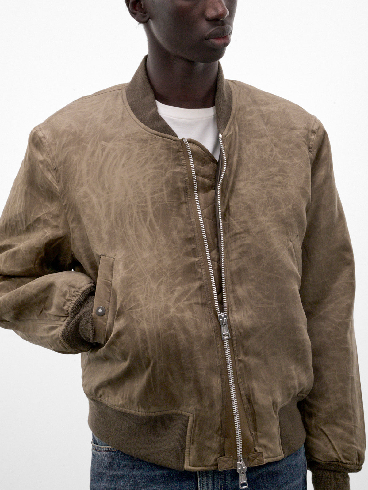 Marsh Khaki Wax Dipped Bomber (M4268MMK-MARSH-KHAKI-WAX-DIPPE)
