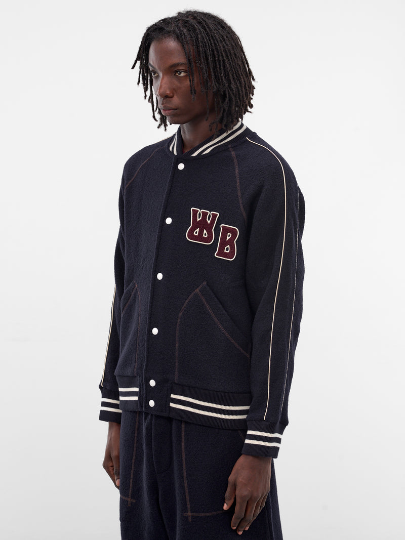Navy October Wool Varsity Jacket (MA25JE18-JE04-503-NAVY)