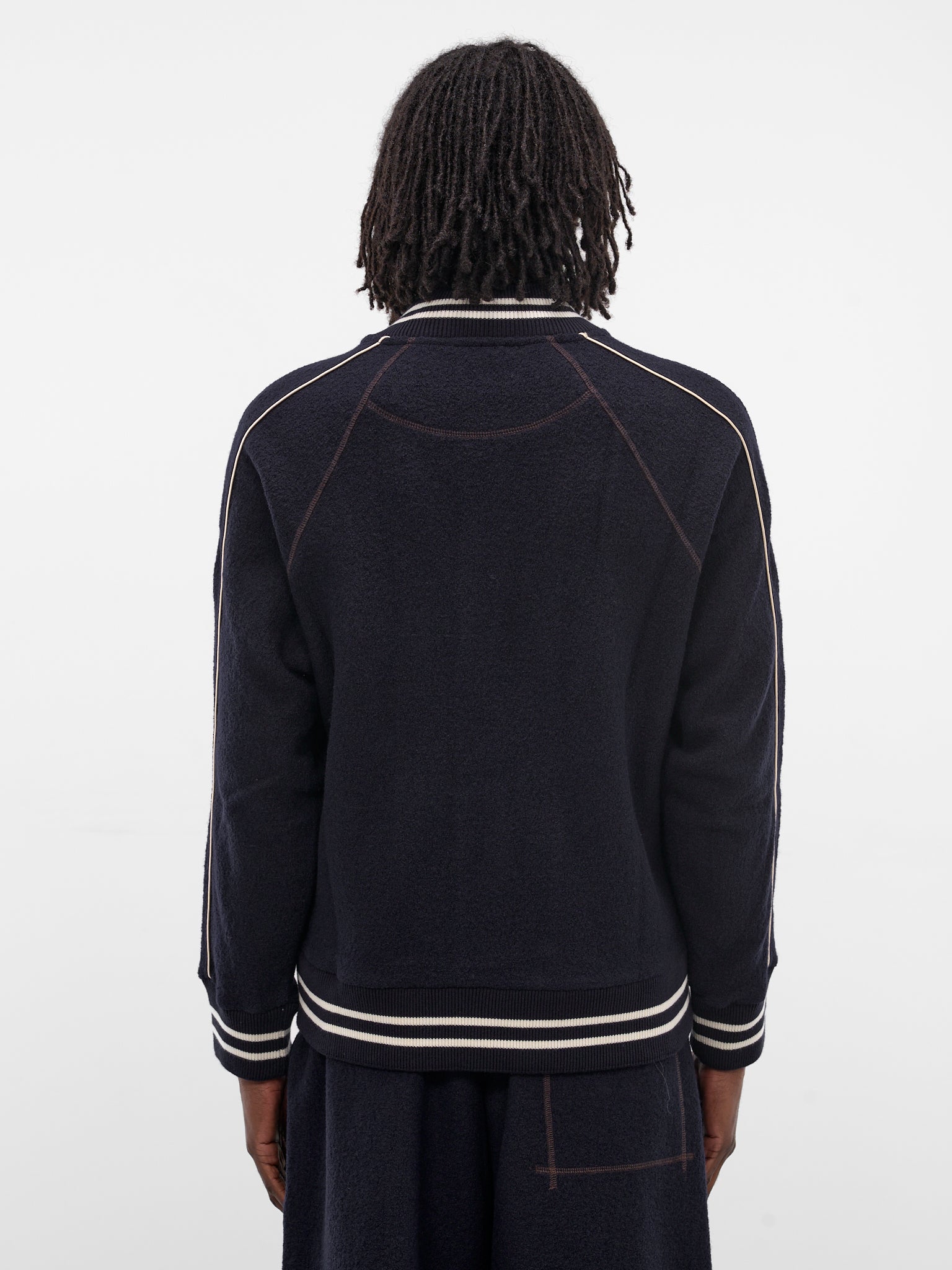 Navy October Wool Varsity Jacket (MA25JE18-JE04-503-NAVY)