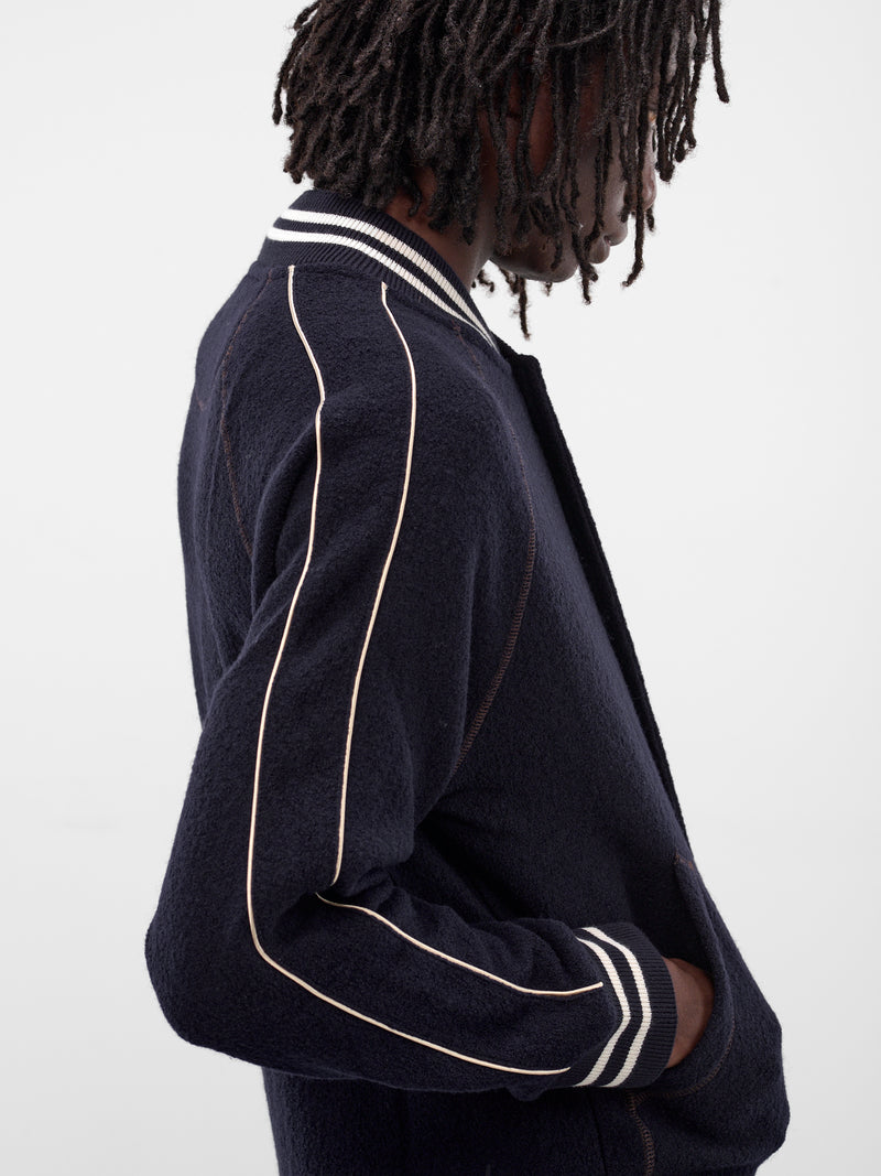 Navy October Wool Varsity Jacket (MA25JE18-JE04-503-NAVY)