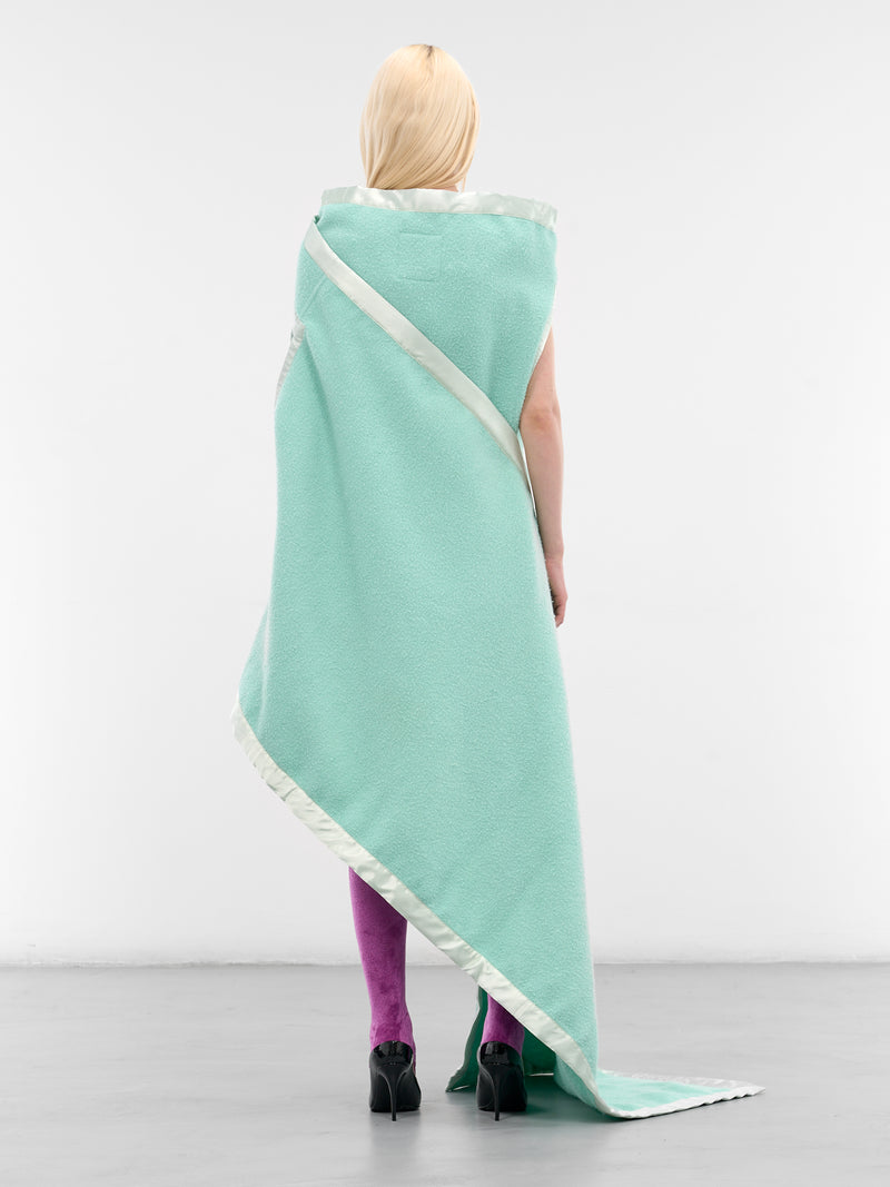 Mafel Recycled Blanket Cape Dress (MAFEL-RECYCLED-WHITE)