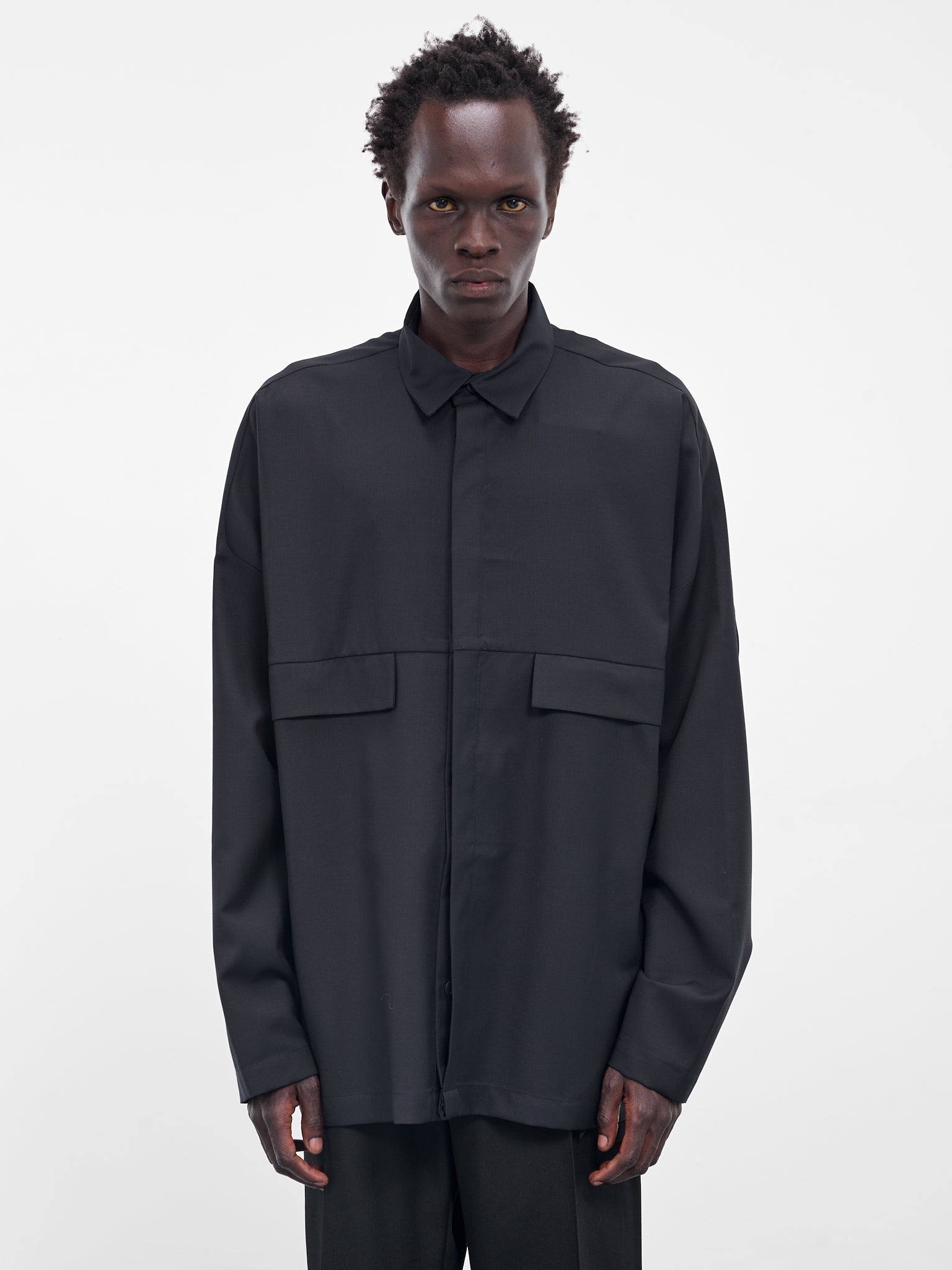 The Maloo Navy Wool Overshirt (MALOO-NAVY)