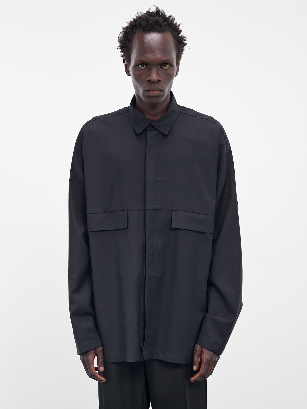 The Maloo Navy Wool Overshirt (MALOO-NAVY)