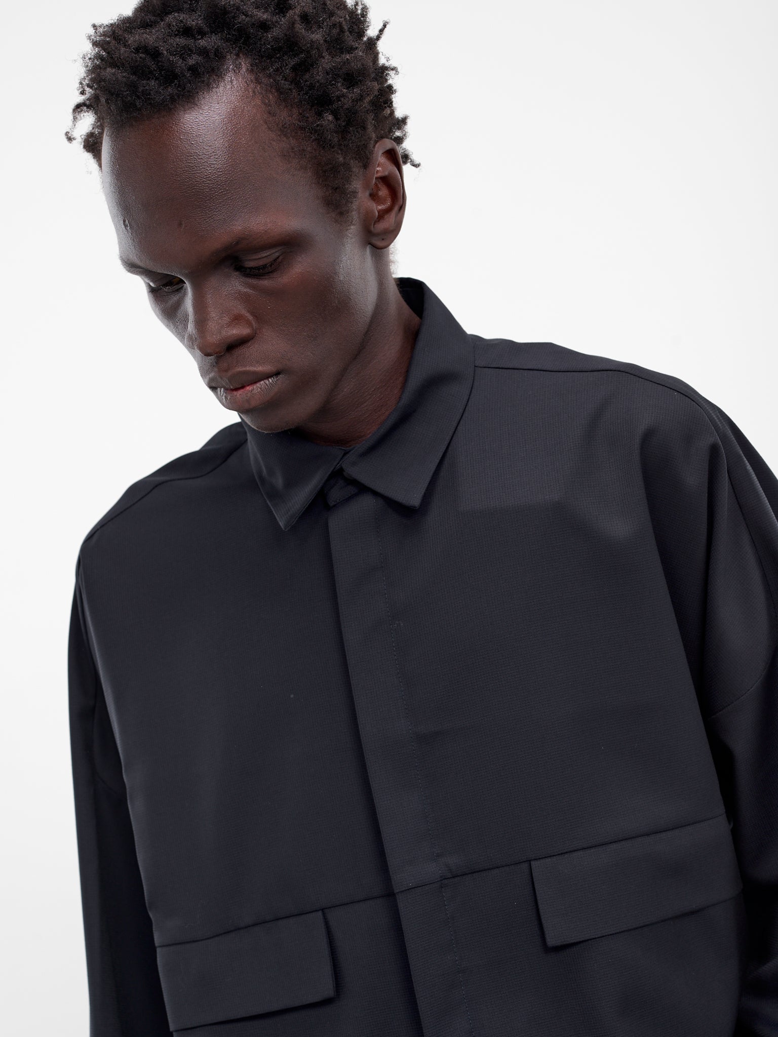 The Maloo Navy Wool Overshirt (MALOO-NAVY)